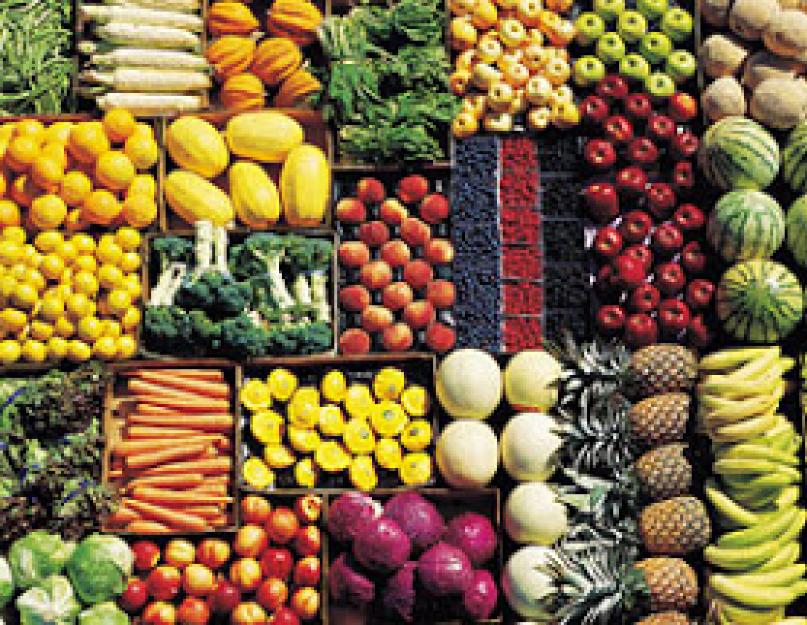 Сезонные фрукты и овощи — это какие? Сезонный календарь фруктов по месяцам