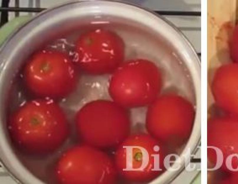 Tomates tranchées dans leur jus pour l'hiver.  Tomates hachées dans leur jus.  Tomates tranchées pour l'hiver dans leur jus