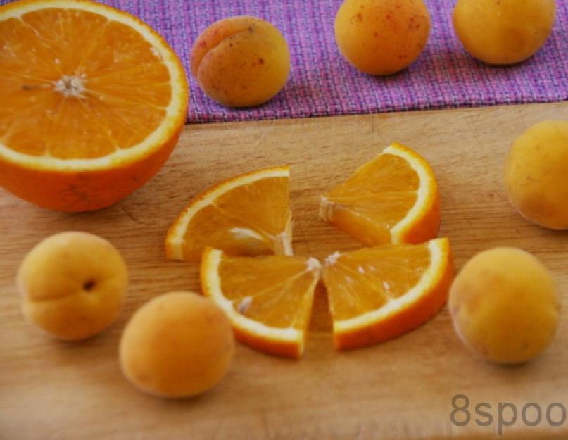Компот из абрикосов и апельсина на зиму. Компот из абрикосов и апельсинов на зиму рецепт с фото