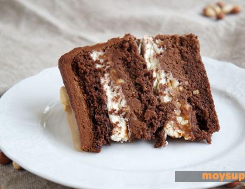 Пошаговый рецепт торта сникерс. Шоколадно-арахисовое наслаждение - торт «Сникерс. Также вам может быть интересно