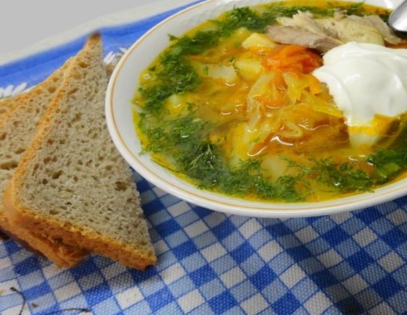 Soupe de chou frais avec de la viande.  Soupe de chou frais au filet de poulet : recette avec photos étape par étape