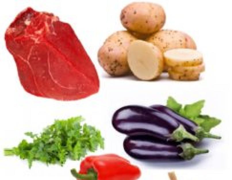 Мясо кусочками запеченное в духовке с овощами. Как готовить овощи с мясом в духовке? Как быстро приготовить говядину с овощами в духовке