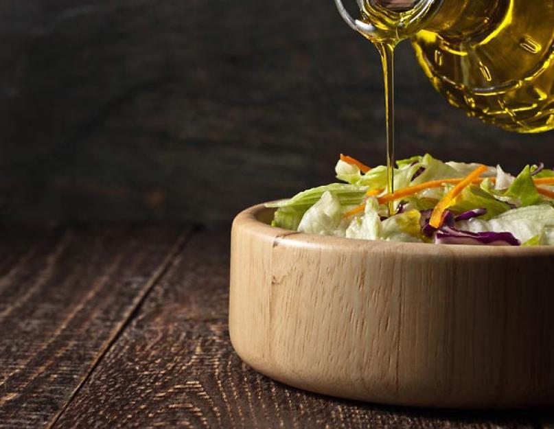 Заправка для салатов с оливковым маслом. Соусы для салатов