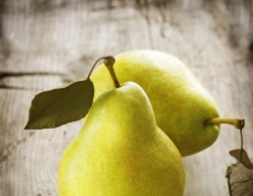 Boissons et plats à la poire.  Préparations de poires pour l'hiver.  Confiture de poires au jus de pomme et acide citrique « Smolyanskoe »