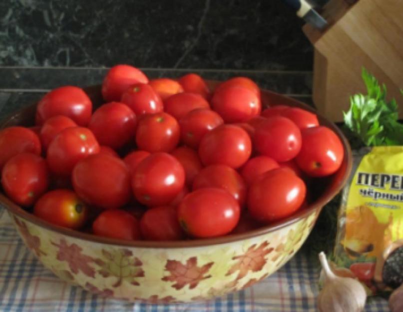 Comment saler les tomates dans une casserole à froid.  Tomates salées une recette simple.  Baril de tomates dans un seau en plastique