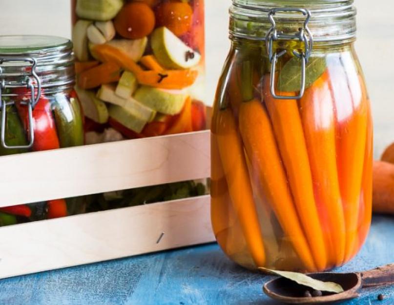 Морковь консервированная. Маринованная морковь — лучшие рецепты