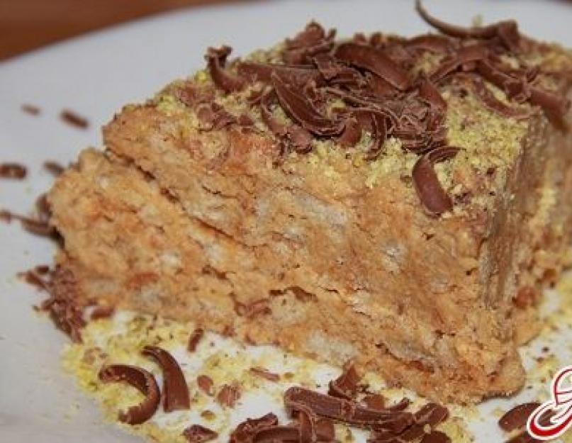 Тортик из печенек рыбки со сметаной. Торт из рыбок-крекеров: рецепт