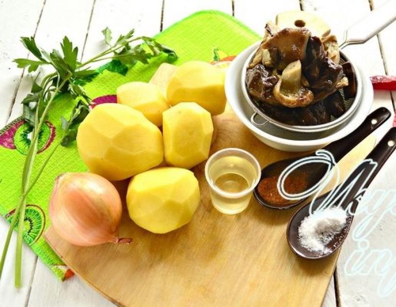Картофель с маринованными грибами. Можно ли жарить маринованные грибы и как это делается. Как приготовить жареную картошку с маринованными грибами на сковороде