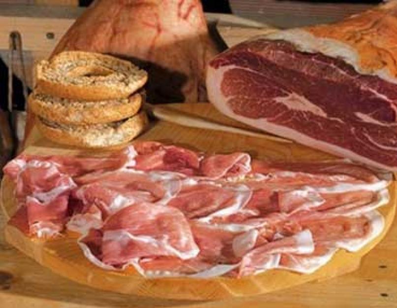 Прошутто: что это такое, нюансы и особенности применения в итальянской кухне. Прошутто - что это такое и технология изготовления итальянского вяленого мяса