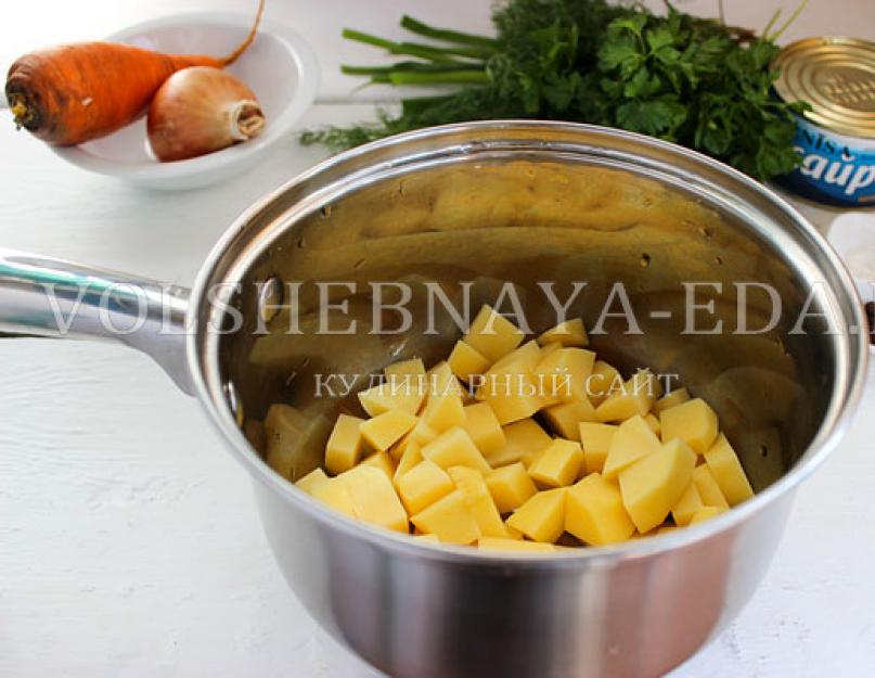 Un bébé peut-il manger de la soupe en conserve ?  Comment préparer une délicieuse soupe de poisson pour les enfants avec des boulettes de viande.  Recette de soupe de poisson simple pour enfants à la semoule