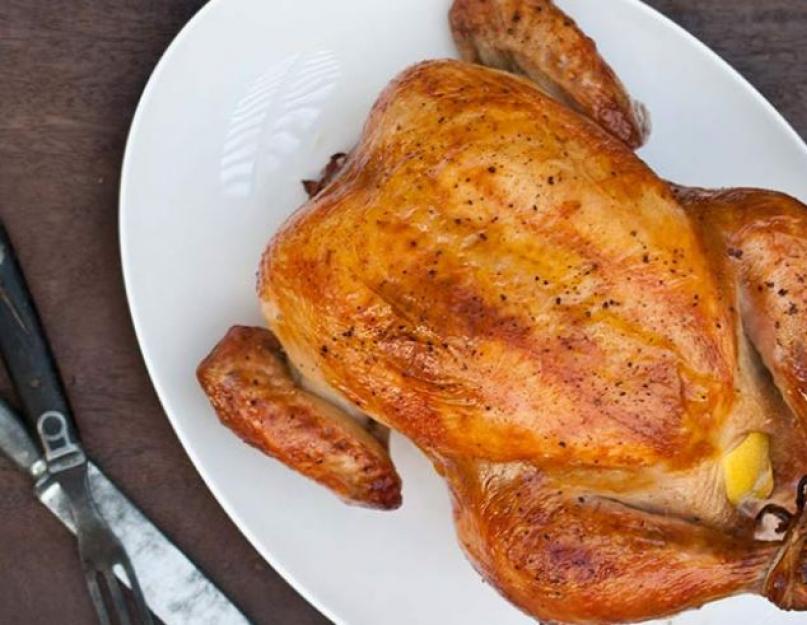 Kako skuvati ukusnu piletinu sa zlatnom koricom u rerni.  Recept za hrskavu piletinu Kako skuhati hrskavu piletinu