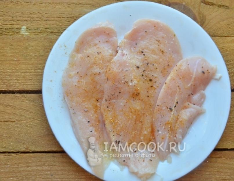 Пошаговый рецепт с фото. Куриное филе на сковороде гриль