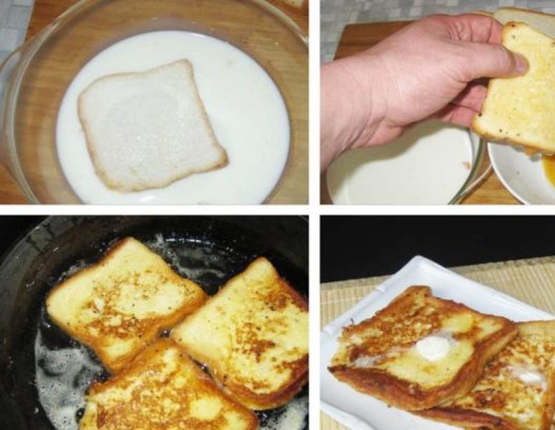 Как пожарить белый хлеб с сахаром. Аппетитные тосты: быстро и вкусно