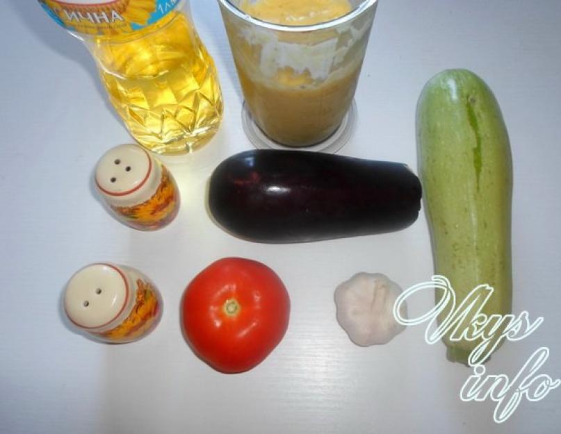 Закуска из кабачков и баклажанов. Оригинальная закуска: баклажаны с кабачками, чесноком и помидорами