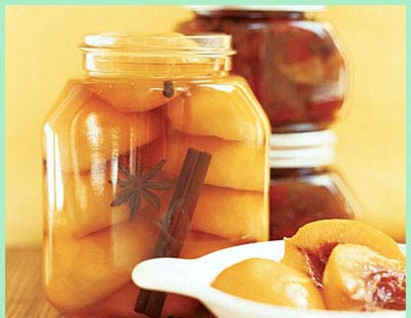 Быстрый компот из персиков на зиму (без стерилизации). Персики, рецепты на зиму: компоты, джемы, желе, консервирование целиком