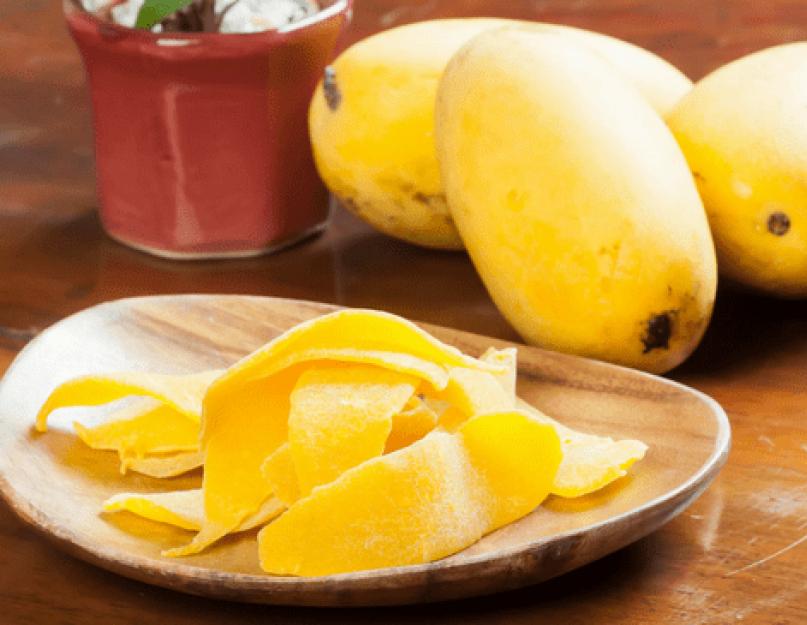 Сушеное манго: полезные свойства, калорийность, выбор и хранение, противопоказания. Сушеное манго: польза и вред для организма человека