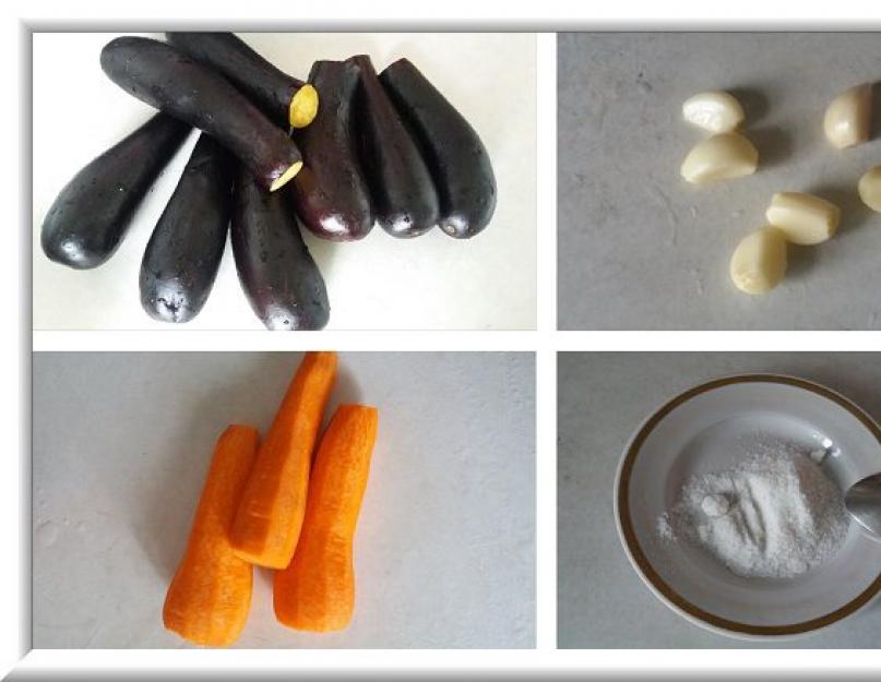 Синие фаршированные морковью рецепт на зиму. Как приготовить фаршированные баклажаны с морковью и чесноком. Баклажаны, фаршированные морковью