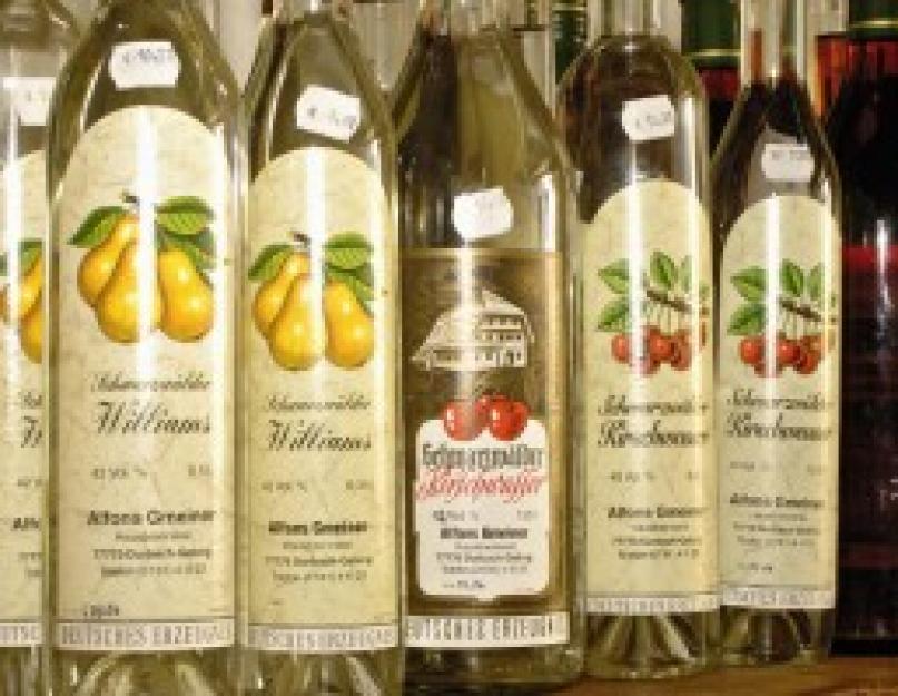 Schnapps - de quel genre de boisson s'agit-il ?  Le schnaps allemand est bien plus qu'un simple alcool de fruits