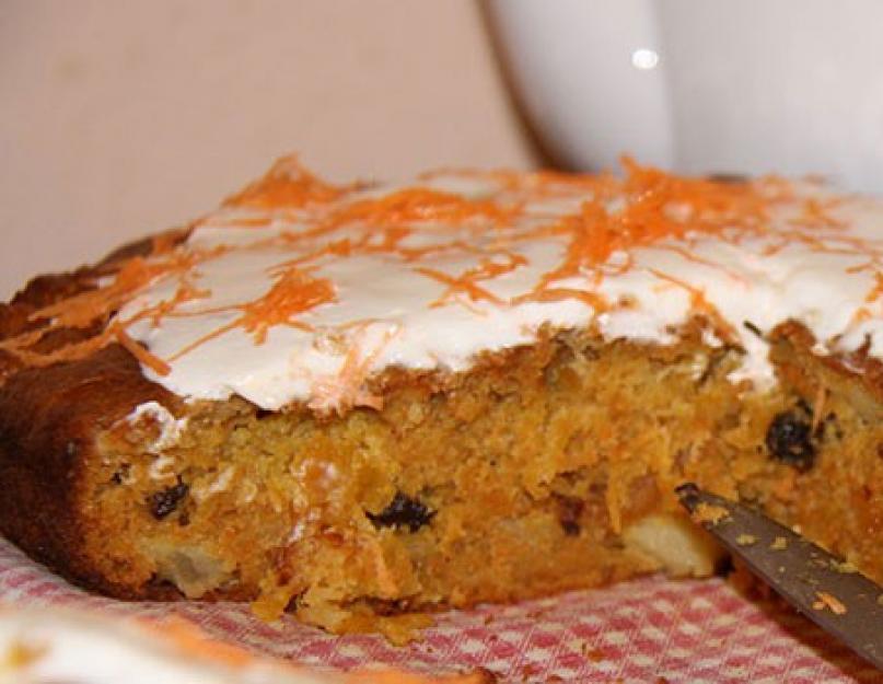 Сочный морковный пирог. Продукты нужны такие. Морковный пирог с лимонным кремом – рецепт и фото