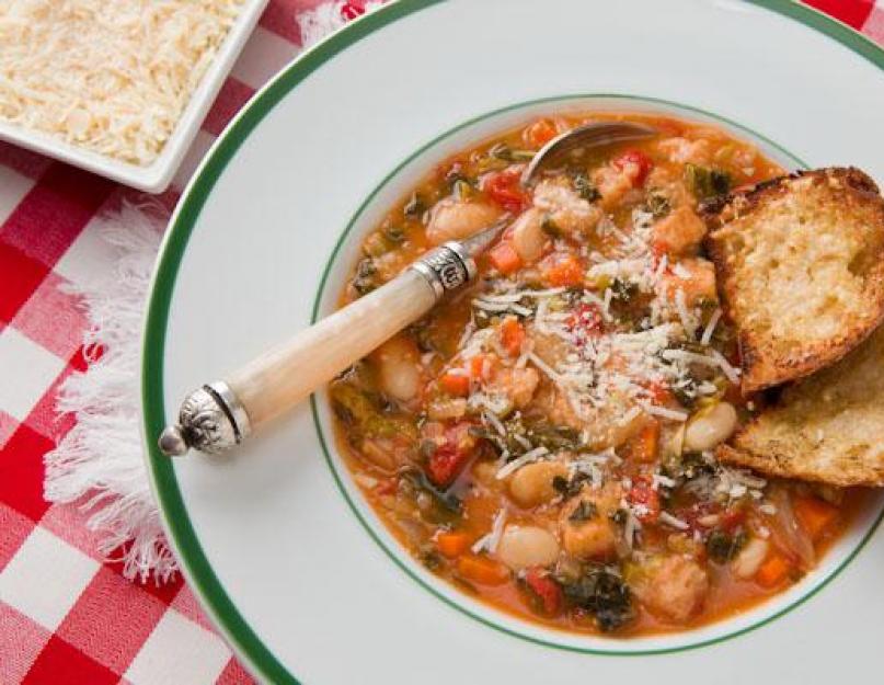 Итальянский суп: рецепты. Суп итальянский с мелкой пастой. Минестроне – классический итальянский овощной суп