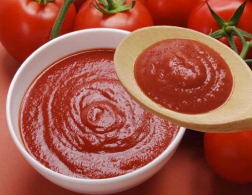 Torsades de pâte de tomate pour l'hiver.  Les meilleures recettes de concentré de tomate pour l'hiver à la maison.  Une recette simple de pâte de tomate au hachoir à viande