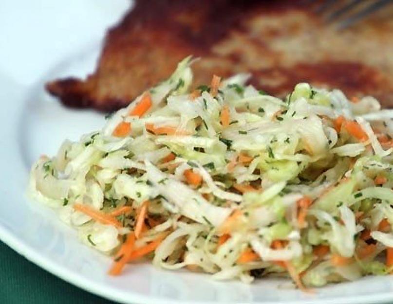 Салат из капусты с морковью как в столовой – лучшие рецепты из детства. Очень вкусный салат из свежей капусты и моркови