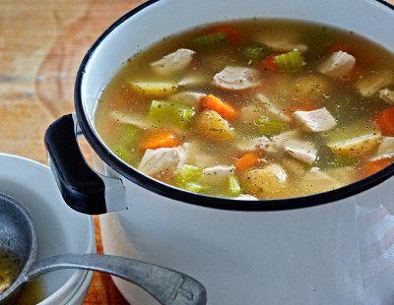 Какой суп сварить с куриного бульона. Несколько пошаговых рецептов приготовления супа на курином бульоне