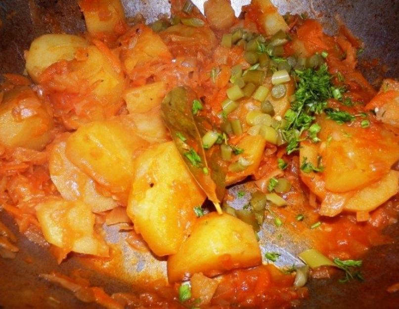 Бигус из свежей капусты с картошкой. Бигус - секреты домашнего блюда из капусты с мясом на сковороде и в мультиварке