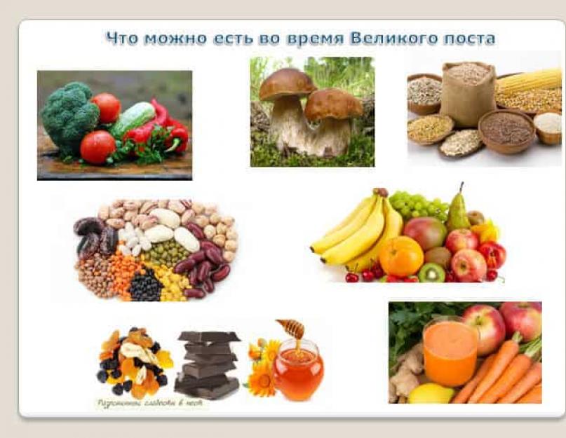 Относится к постной еде. Какие продукты едят в пост? Практическое руководство. Как питаться на протяжении поста