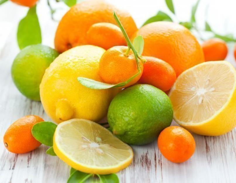 Цитрусовые фрукты для здоровья. Цитрусовые фрукты