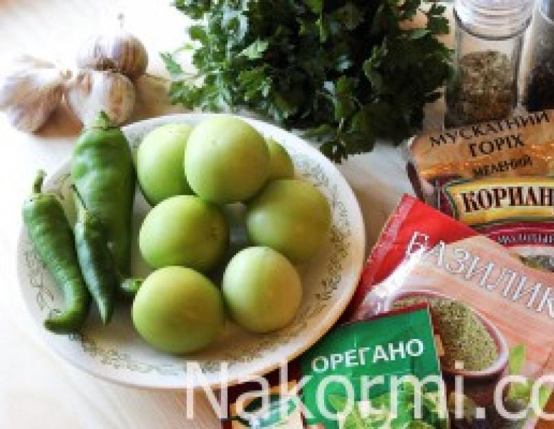  Соус из зеленых помидоров на зиму - очень вкусный рецепт с пошаговыми фото приготовления в домашних условиях