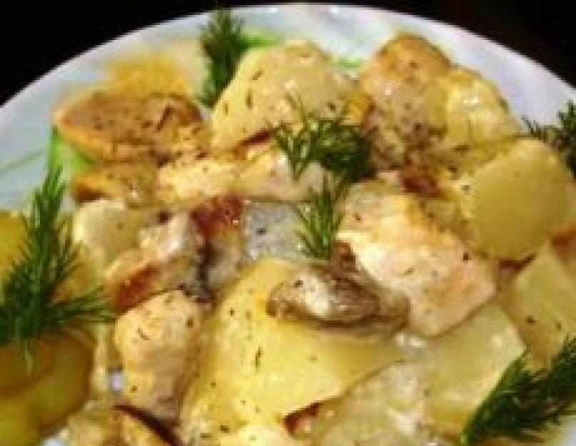 Рецепты курицы с грибами и картошкой. Лучшие рецепты картошки с грибами и курицей в духовке