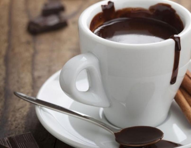 Как сделать шоколадный напиток. Вкусный горячий шоколад в домашних условиях: лучшие рецепты приготовления