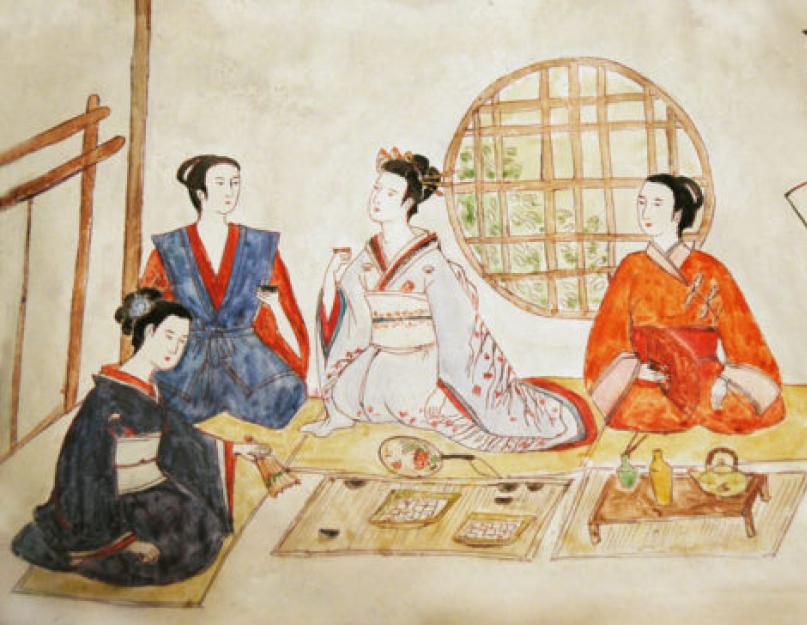 Жизнь в древнем китае. Чайная церемония в Японии 16 век. Чайная церемония Япония 17 век. Чайная церемония в древней Японии. Чайная церемония в Японии 18 век.