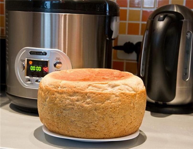 Как сделать хлеб в мультиварке. Белый хлеб в мультиварке