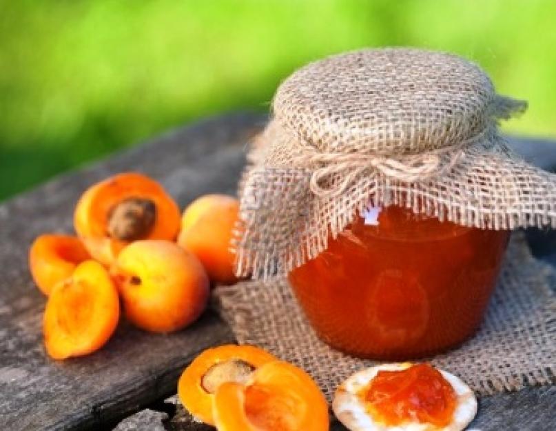 La confiture d'abricots est épaisse.  Confiture d'abricots pour l'hiver.  Confiture d'abricots pour l'hiver - principes généraux de préparation