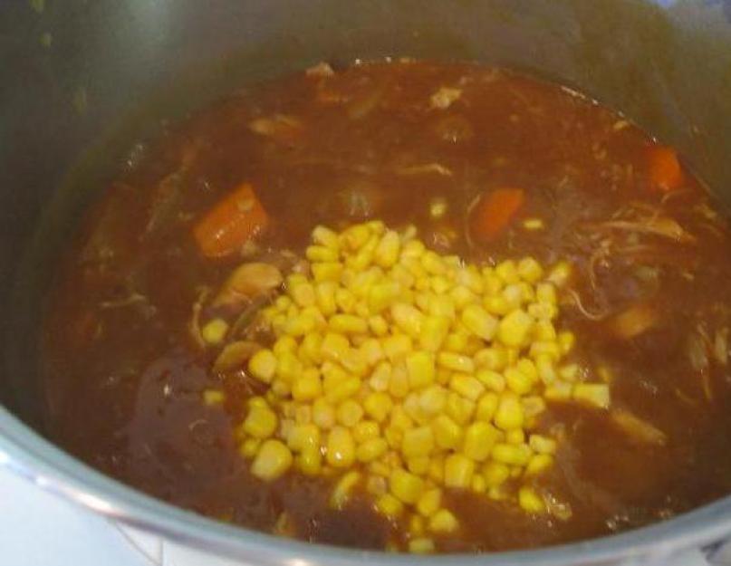 Похлебка с кукурузой. Суп с кукурузой (пошаговый рецепт с фото)