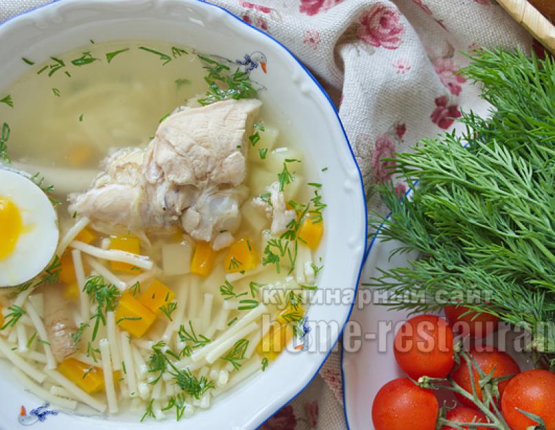 Куриный супчик с вермишелью рецепт. Рецепт куриного супа с вермишелью и картошкой с фото пошагово. Чихиртма — суп с вермишелью и яйцом