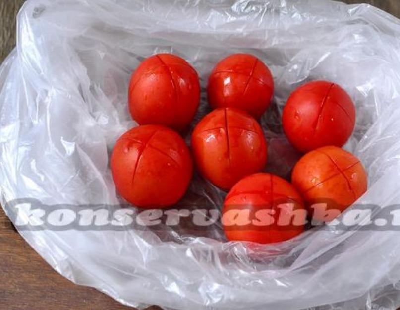 Малосольные помидоры в пакете. Как за пять минут сделать малосольные помидоры в пакете