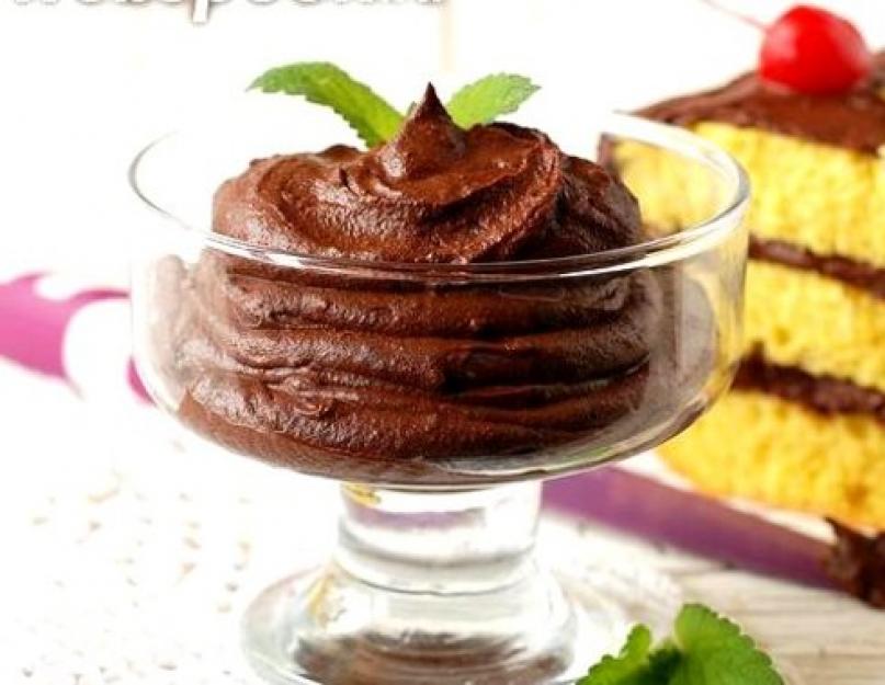 Recette de gâteau au chocolat avec crème au beurre.  Produits dont vous aurez besoin.  De quels produits aurez-vous besoin ?