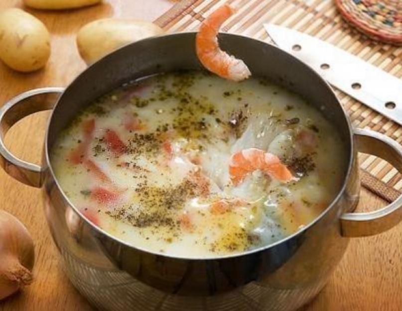 Суп с креветками и плавленным. Суп с креветками и плавленным сыром. Пошаговый фото-рецепт приготовления