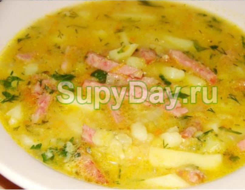 Суп с копченой колбасой. Фасолевый суп с копченой колбасой
