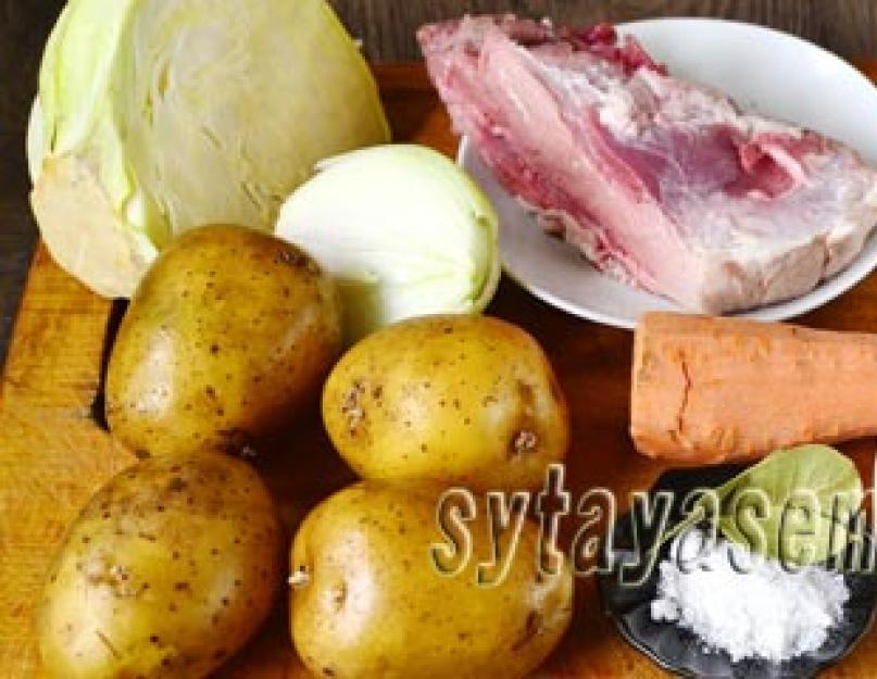Капуста с мясом и картофелем в мультиварке. Капуста с картофелем тушеные в мультиварке