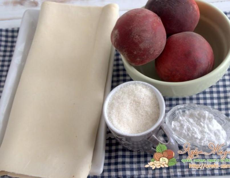 Как приготовить быстрые слойки с рикоттой и персиками, пошаговый рецепт с фото. Слойки с персиками: рецепты и особенности приготовления