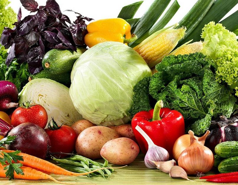 Салат из овощей с растительным маслом калорийность. Калорийность овощей