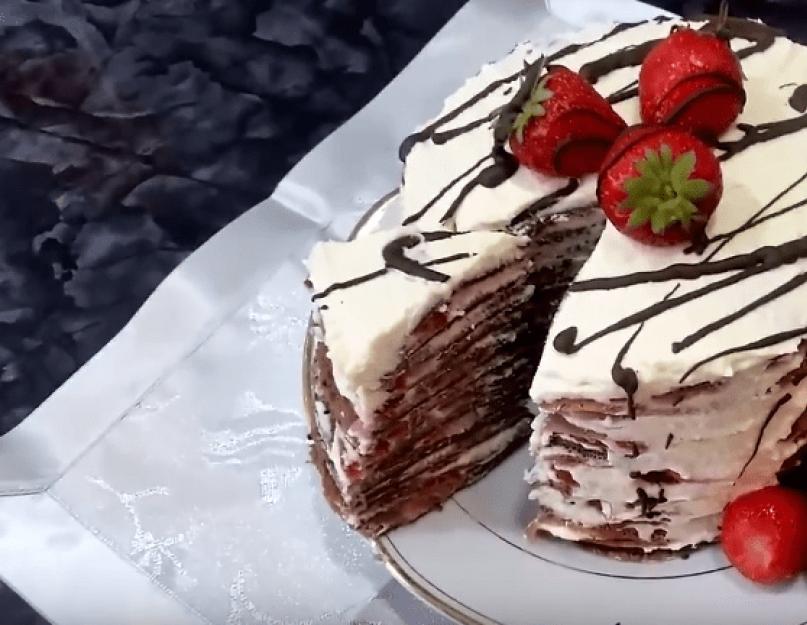 Блинный торт с сахаром и сливочным маслом. Рубрики: Блинный торт. Приготовление блинного торта