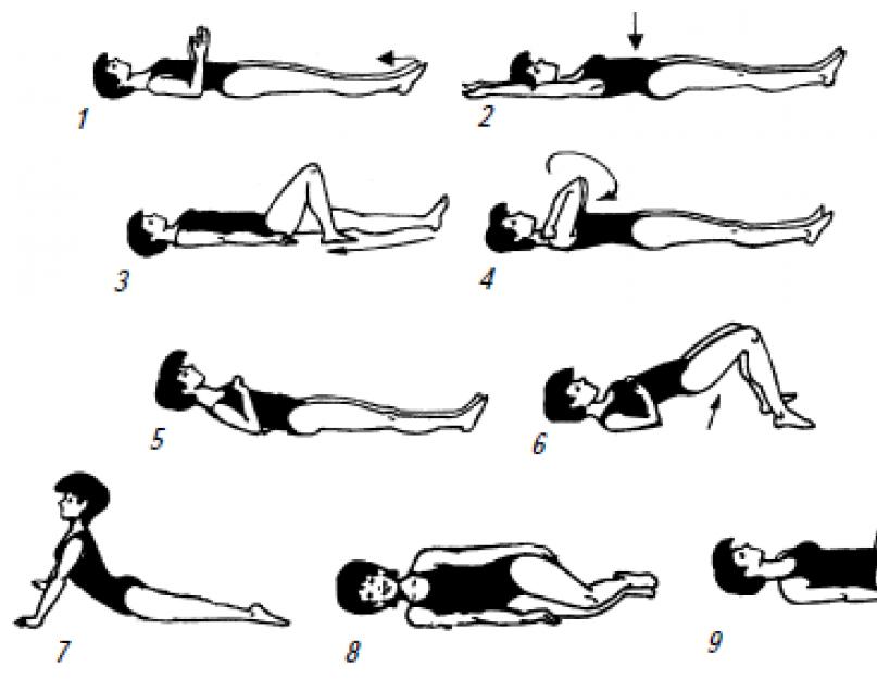 Комплекс упражнений при миоме матки в картинках