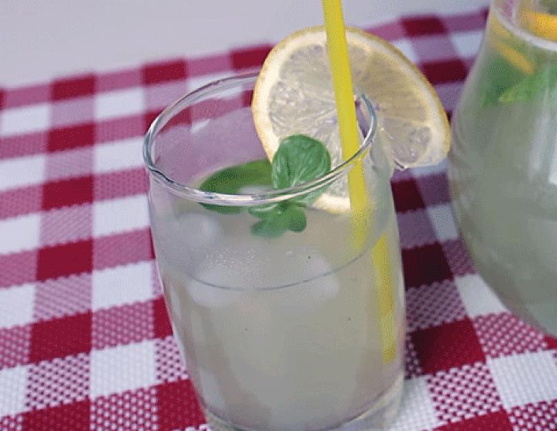 Boisson à base de citron, d'orange et de menthe.  Limonade maison au citron et à la menthe : les meilleures recettes.  Cocktail de vacances avec limonade maison et pastèque