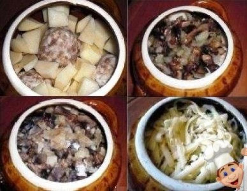 Горшки с фрикадельками и картошкой. Картофельный суп с фрикадельками в горшочках. Пошаговый рецепт приготовления фрикаделек с картошкой