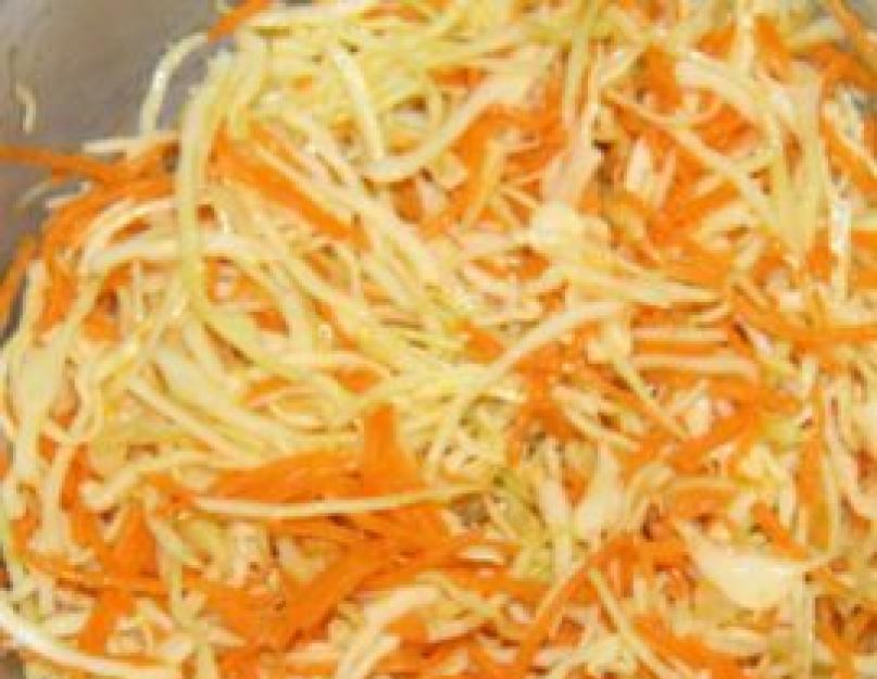 Салат из моркови и капусты рецепт пошаговый. Салаты из капусты и моркови